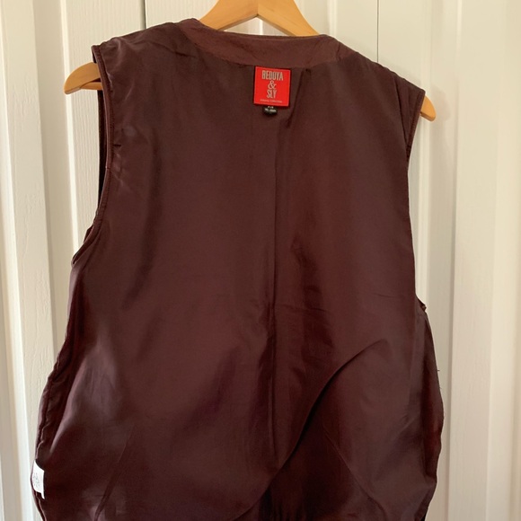 Leather red wine Bedoya and Sly VEST !!! - Picture 8 of 8